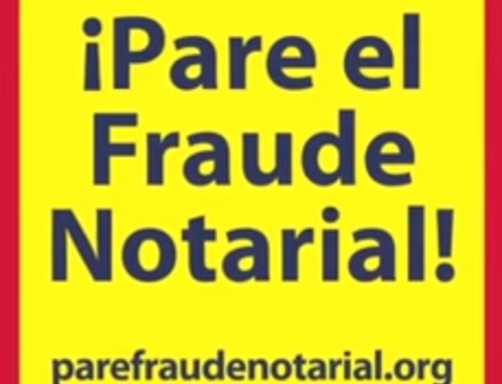 Pare el Fraude Notarial